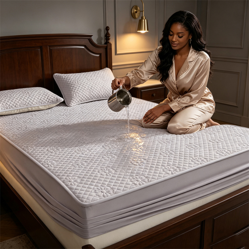 Waterproof Embossed Mattress C - Waterproof Mattress Protector Breathable recension och pris