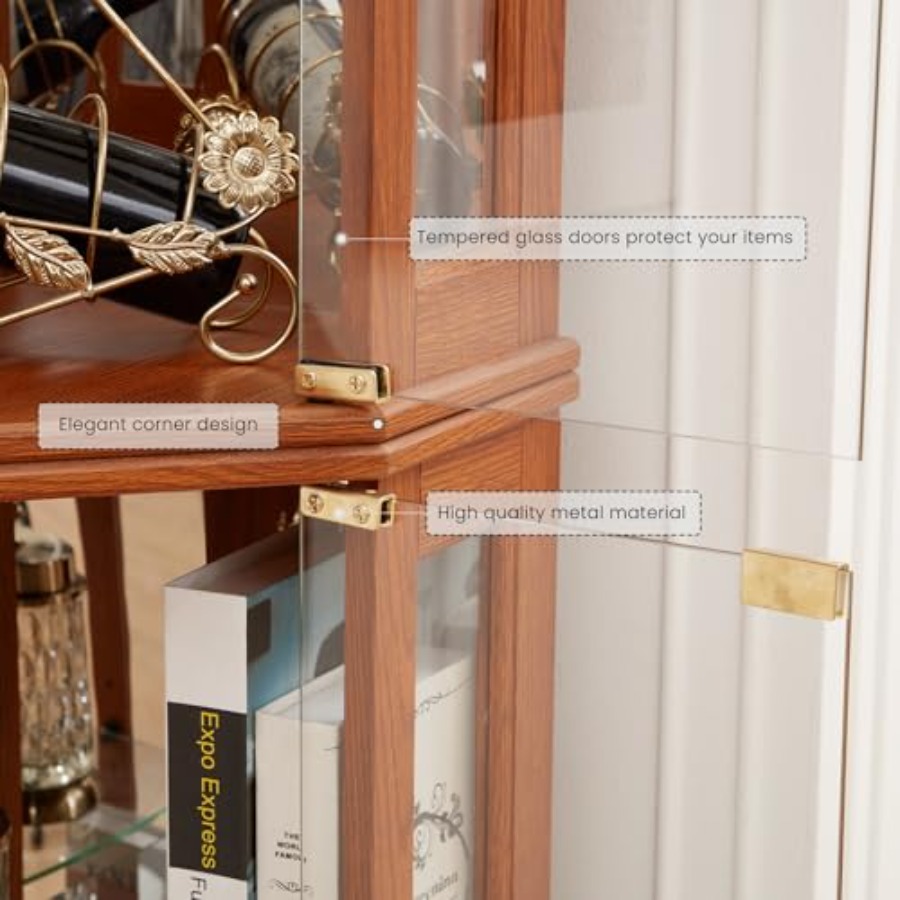 Corner curio cabinet for livin - Storage & Organization recension och pris
