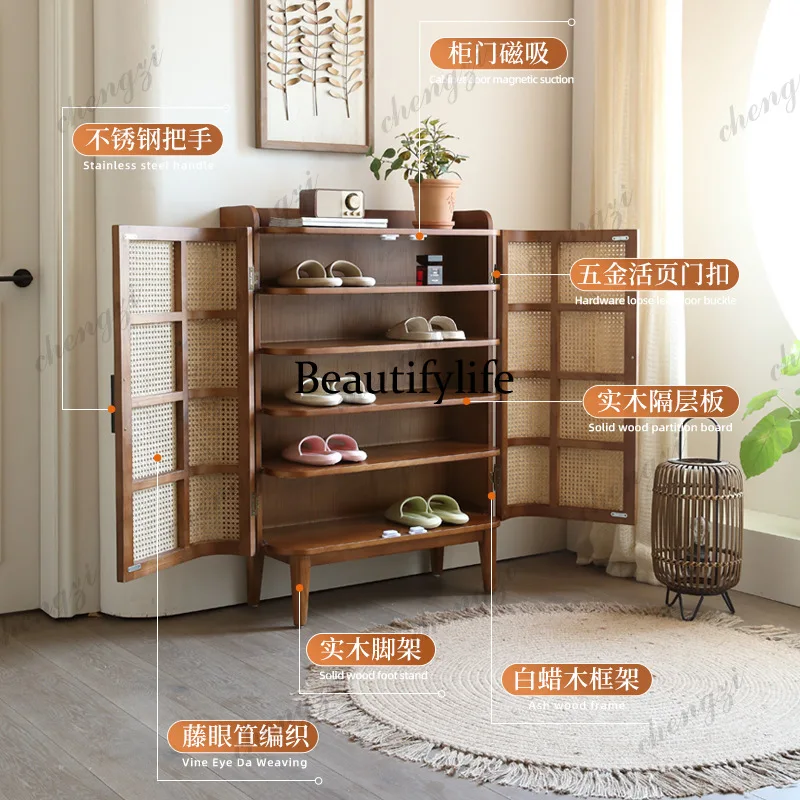 X173 Nordic solid wood shoe ca - Storage & Organization recension och pris