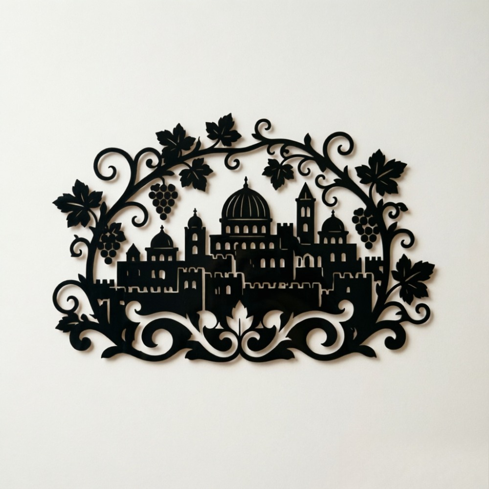 CIFBUY Iron Wall Art Jerusalem - Home Decor recension och pris