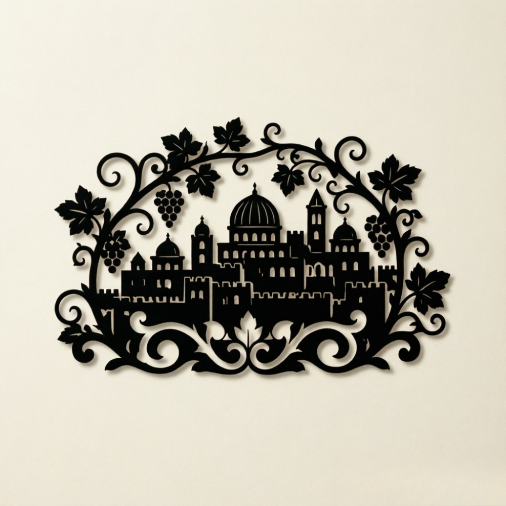 CIFBUY Iron Wall Art Jerusalem - Home Decor recension och pris