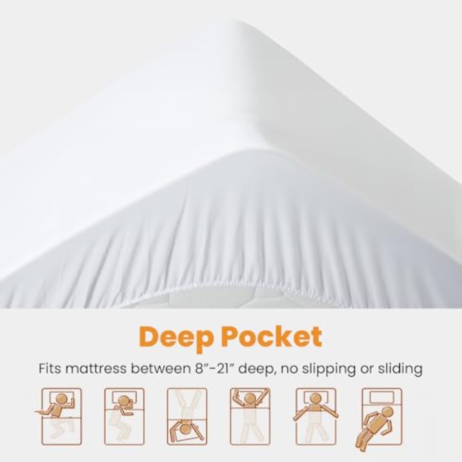 Size Mattress Pad - Cooling Br - Waterproof Mattress Protector Breathable recension och pris