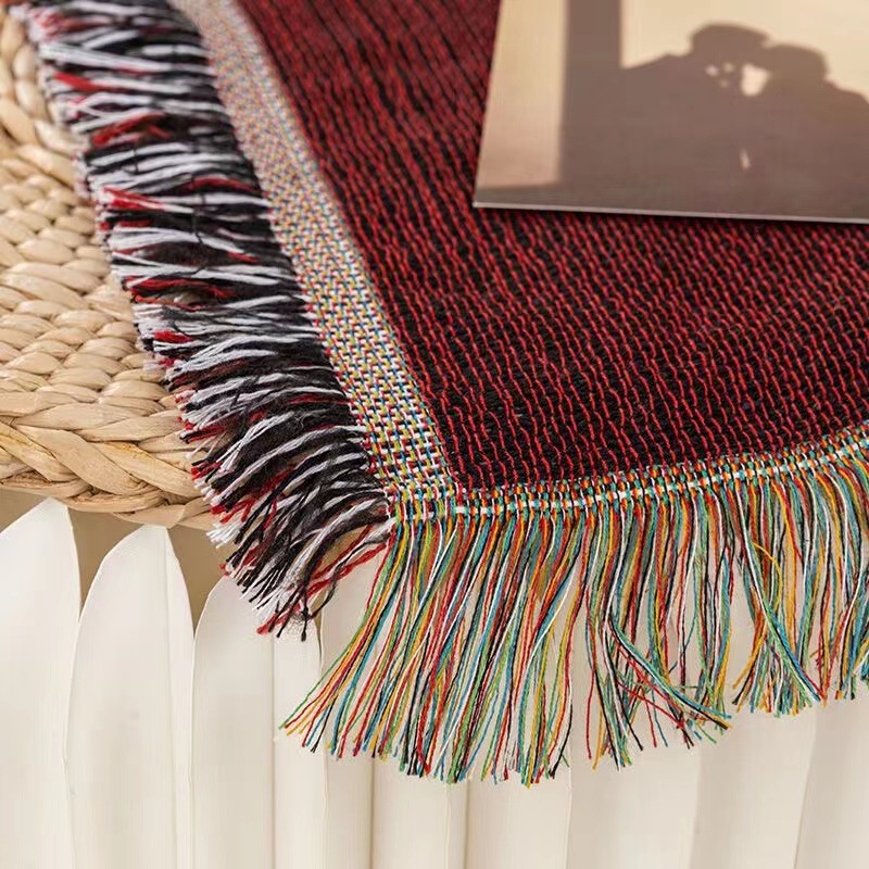 Abstract Art Sofa Blanket Boho - Boho Throw Blanket Fringe recension och pris