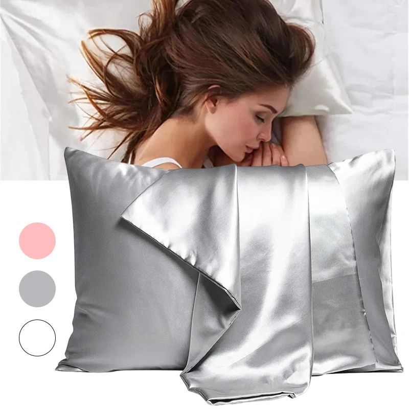 New Silk Satin Pillow Case for - Satin Silk Pillowcase Hair Skin recension och pris