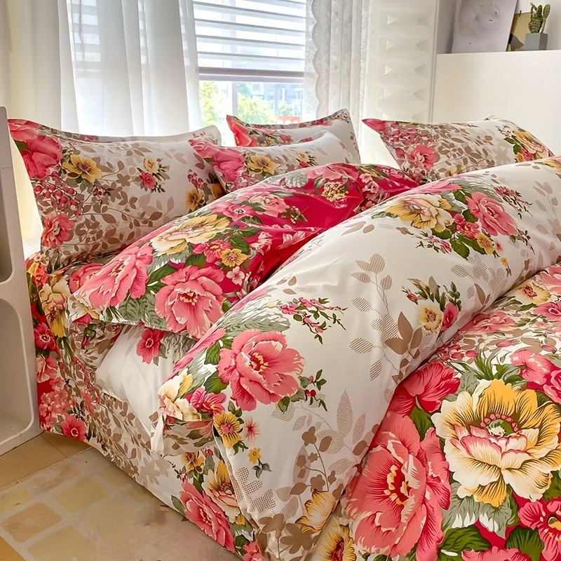 Floral Duvet Cover Set with Zi - Duvet Cover Sets With Zipper recension och pris