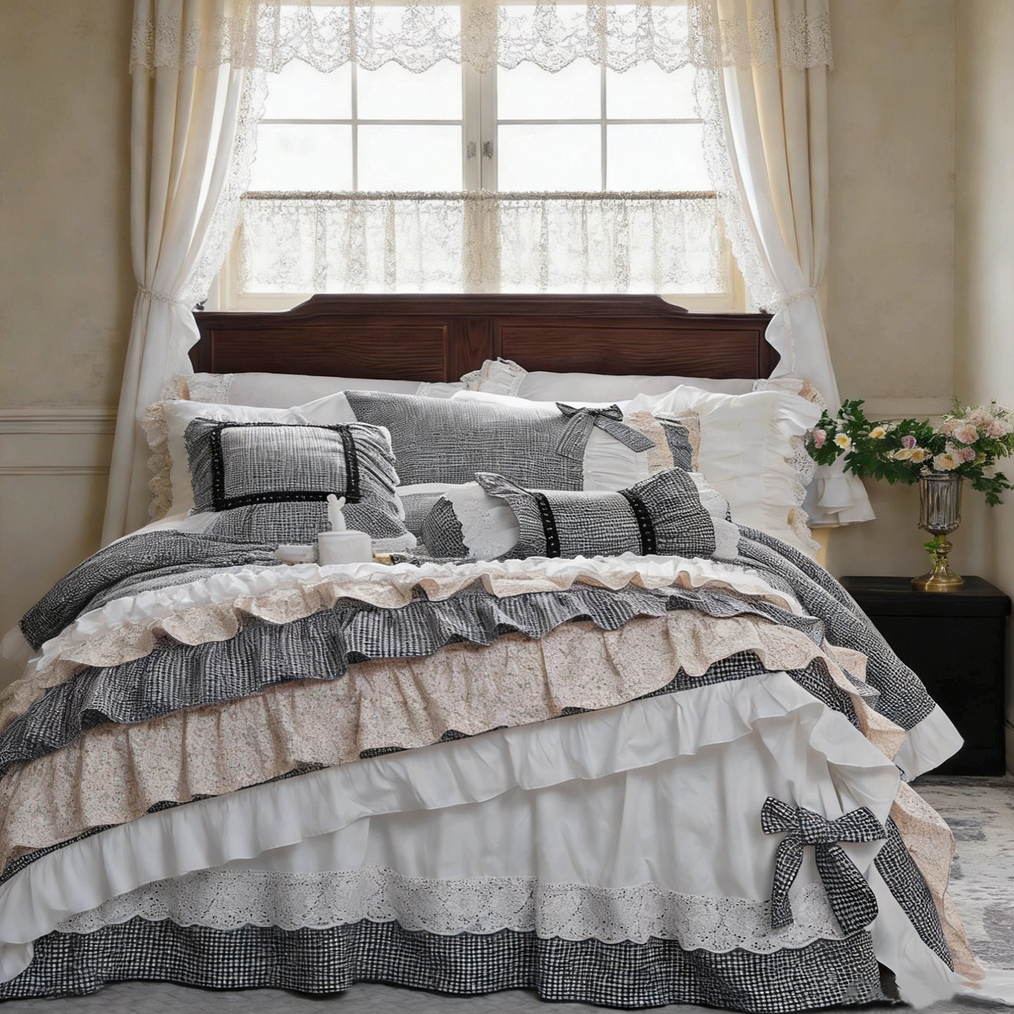 Country Cottagecore Bedding Se - Aesthetic Floral Duvet Cover recension och pris