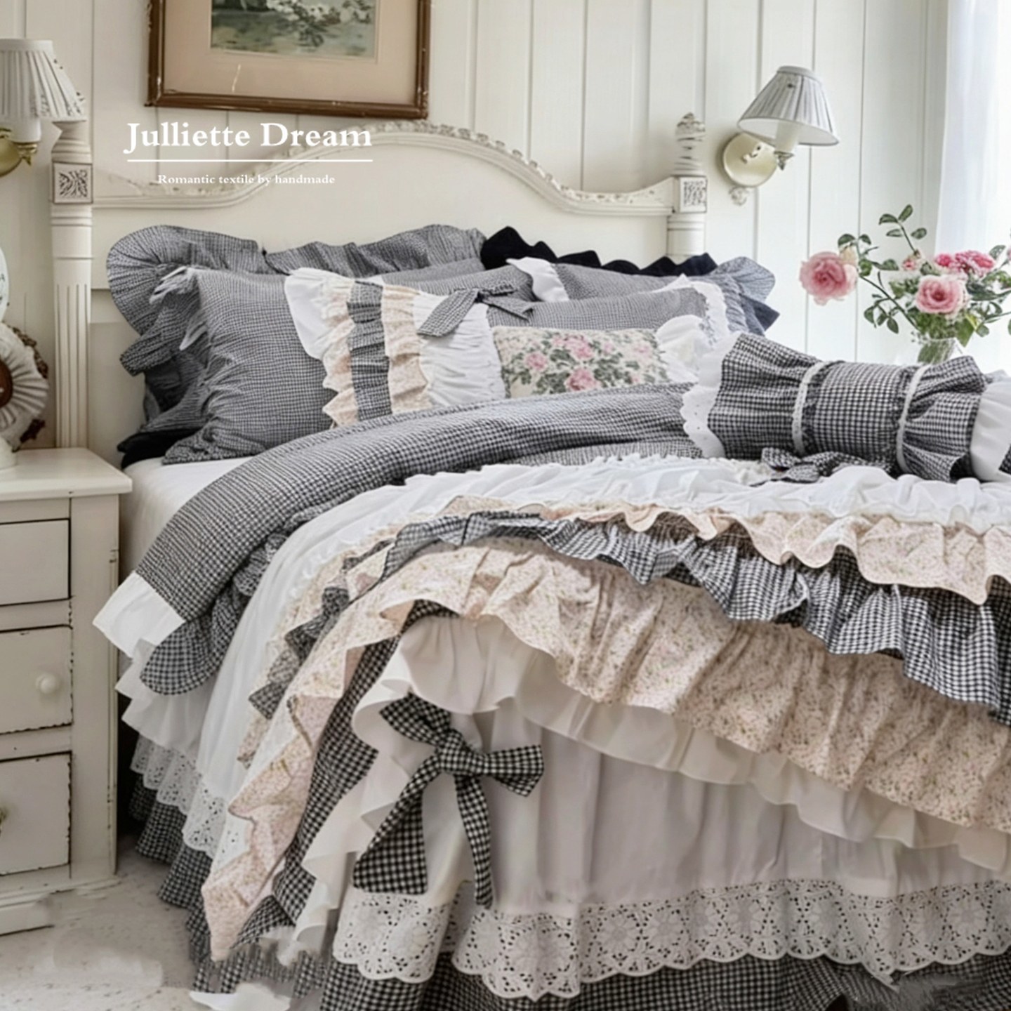 Country Cottagecore Bedding Se - Aesthetic Floral Duvet Cover recension och pris