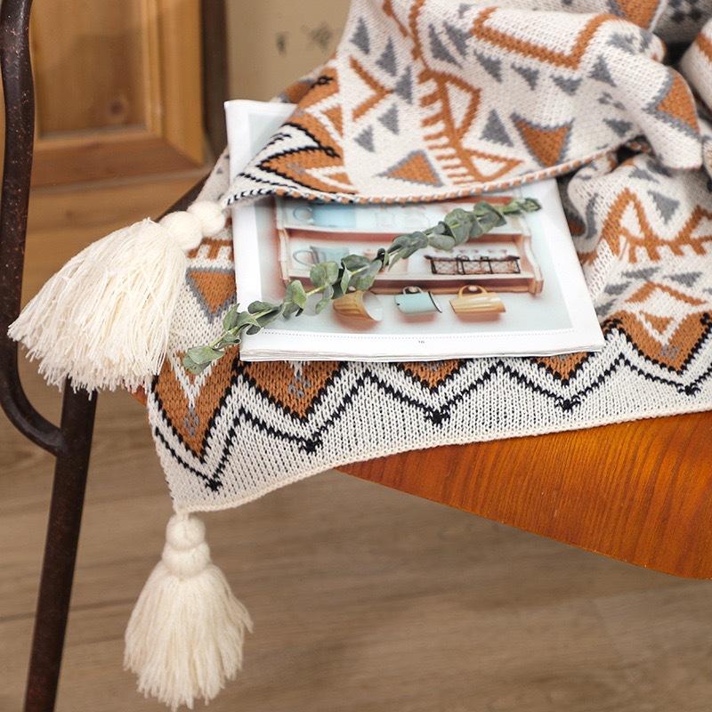 Boho Southwestern Fringed Thro - Boho Throw Blanket Fringe recension och pris