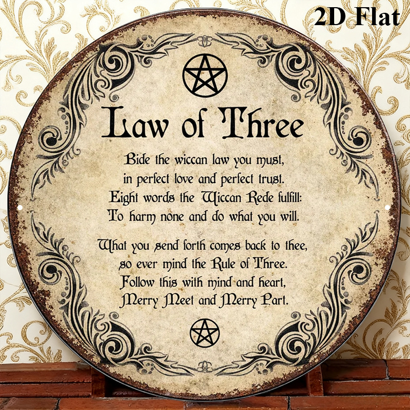 CIFBUY Vintage Wicca Triple Go - Home Decor recension och pris