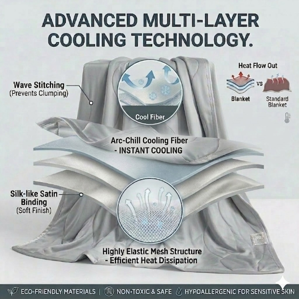 Lightweight Breathable Cooling - Cooling Blanket Hot Sleepers recension och pris